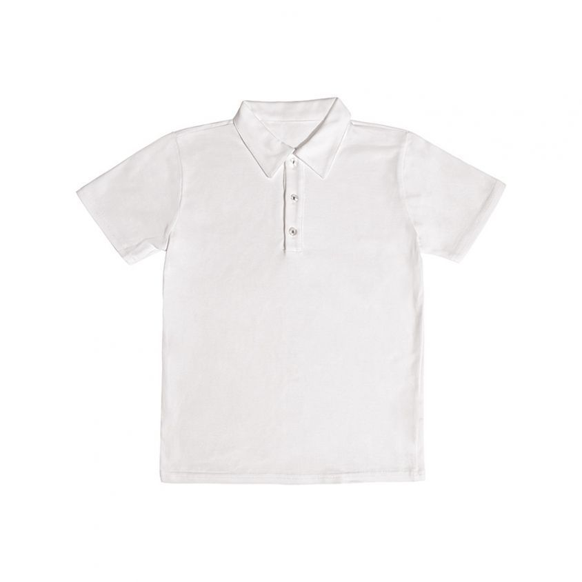 T-shirt polo in jersey per divisa scolastica estiva